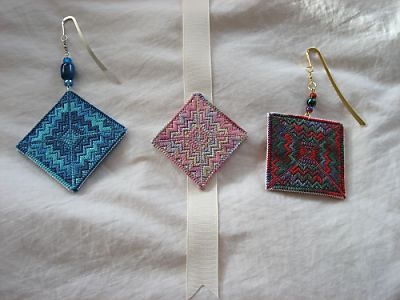 Stitching for Literacy, Super Mo's orphaned needlepoint turned bookmarks