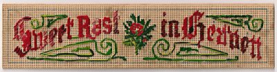 Stitching for Literacy, Don's Sweet Rest bookmark