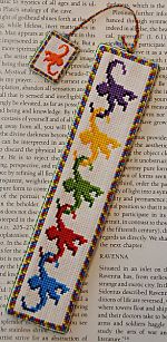 Stitching for Literacy: Monkey Read, Monkey Do cross stitch bookmark pattern from Funk & Weber Designs